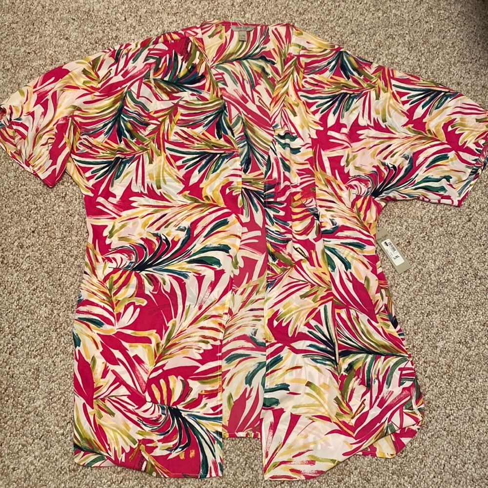 Tropical Kimono Cover-Up